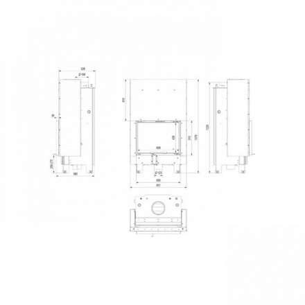 Каминная топка Kratki MBZ/PW/13/G/W в Молодечно