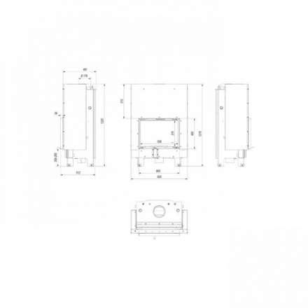 Каминная топка Kratki MBM/PW/10/W/G в Молодечно