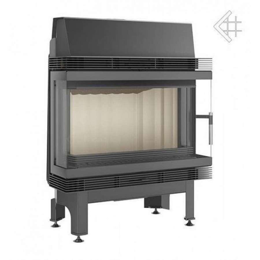 Каминная топка Kratki Blanka 670/570/LP/BS (угловое стекло слева-справа) Амазонка бай фото в Молодечно