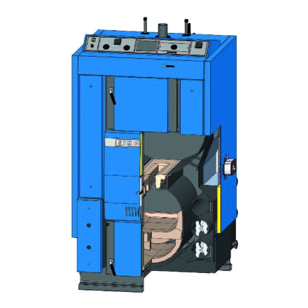 Твердотопливный котёл Atmos DC150 в Молодечно