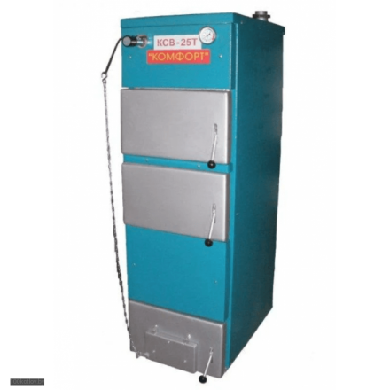 Твердотопливный котел Метромаш Комфорт КСВ-25Т с теплообменником Амазонка бай фото в Молодечно