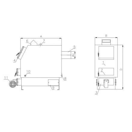 Твердотопливный котел РАТОН КОС-ТВ-23 в Молодечно