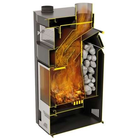 Отопительная печь со стеклом Теплодар Сиеста 30 фото в Молодечно