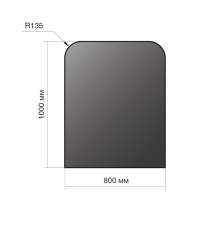 Лист напольный Везувий, 2мм, черный 1000*800*2 R135 в Молодечно