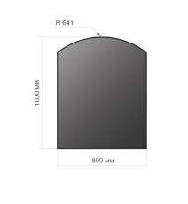 Лист напольный Везувий, 2мм, черный 1000*800*2 R641 в Молодечно