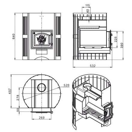 Печь для бани Везувий Скиф Стандарт 16 (ДТ-3) б/в 2022 в Молодечно