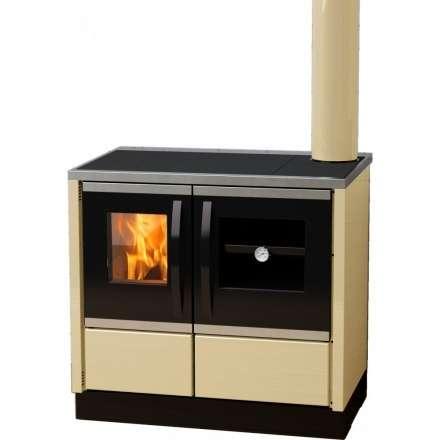 Плита на дровах MBS Thermo Rocky (с водяным контуром) кремовая фото в Молодечно