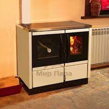 Купить Печь-камин MBS Thermo Rocky (с водяным контуром) кремовая в Молодечно Амазонка бай фото в Молодечно