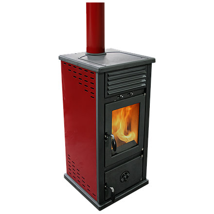 Печь-камин MBS Vesta Plus красная Амазонка бай фото в Молодечно