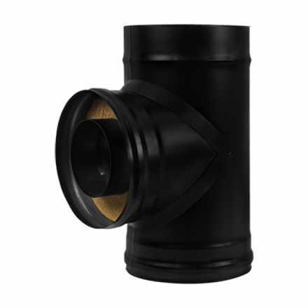 Сэндвич-тройник 90° BLACK AISI 430-0,8 мм утепл. 50 мм в Молодечно