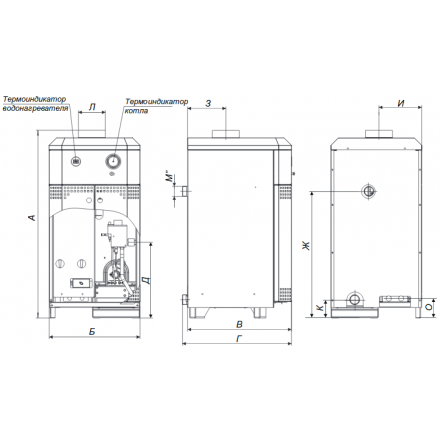 Газовый котел Житомир-10 КС-Г-010 СН (в комплекте) в Молодечно