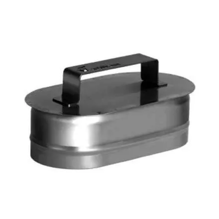 Заглушка овальная с ручкой из нерж. стали 304-0,5 мм купить в Молодечно