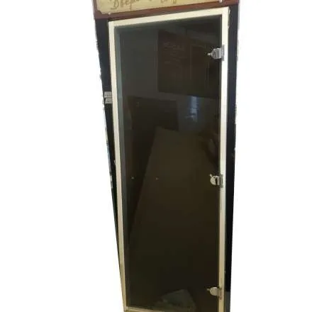 Дверь для бани Fireway Тёплый день 1900x700 мм осина, графит прозрачный (стекло 8 мм, 3 петли) в Молодечно